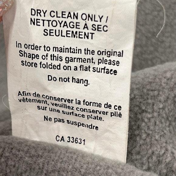 Laundromat Stuff Wool Knit Zip Up Sweater Stripe Fleece Lined - Blue - Picture 11 of 13